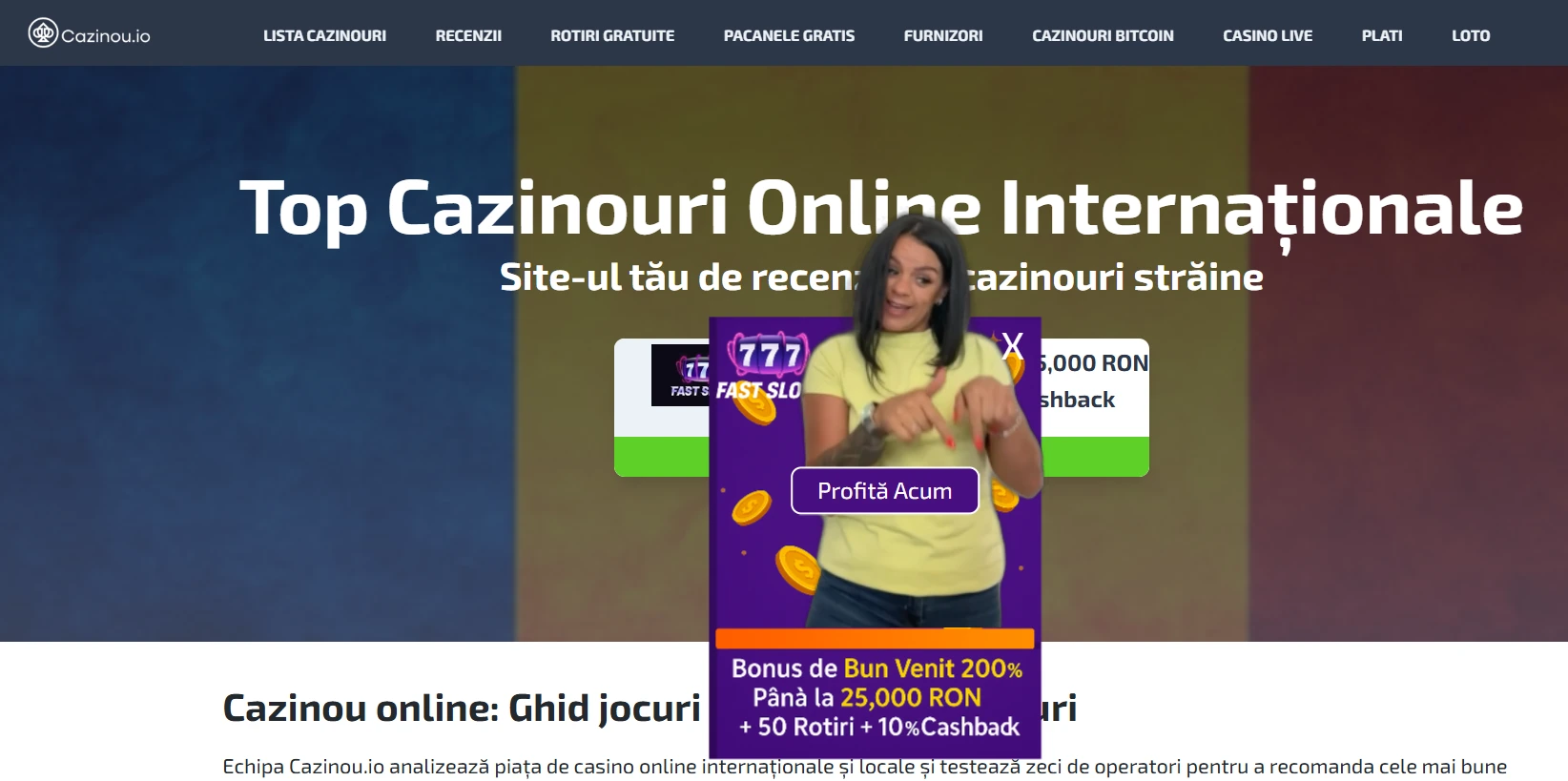 testimonial cazinou io